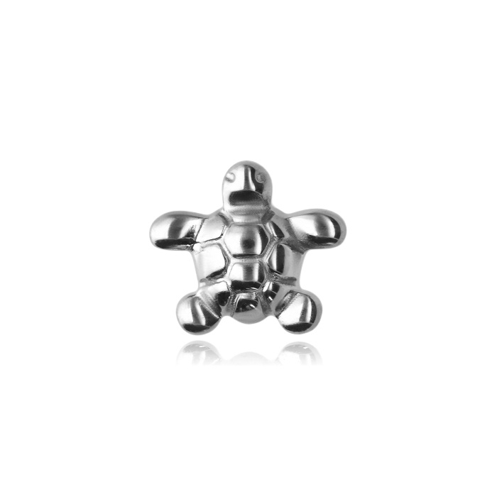 Titanium attachment for pins silver turtle - TNA-132