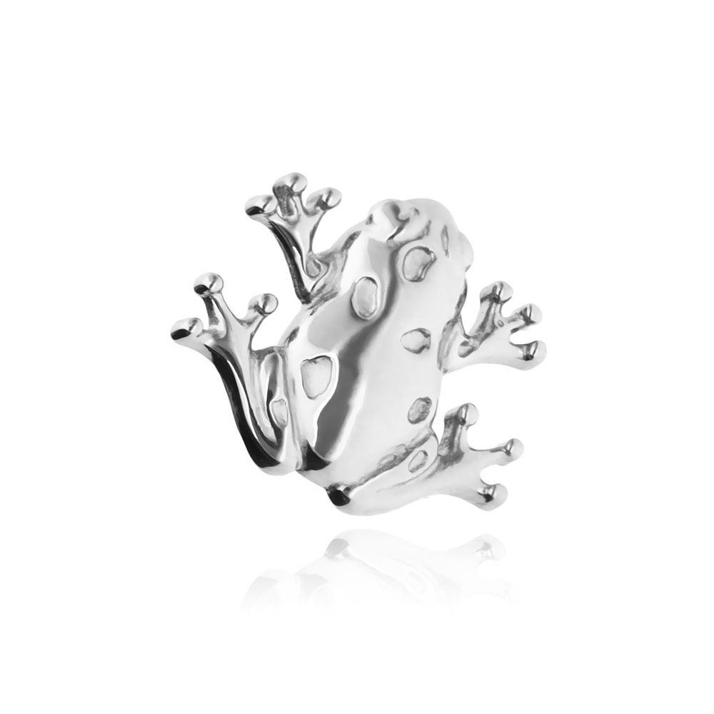 Titanium attachment - frog - silver - TNA-247