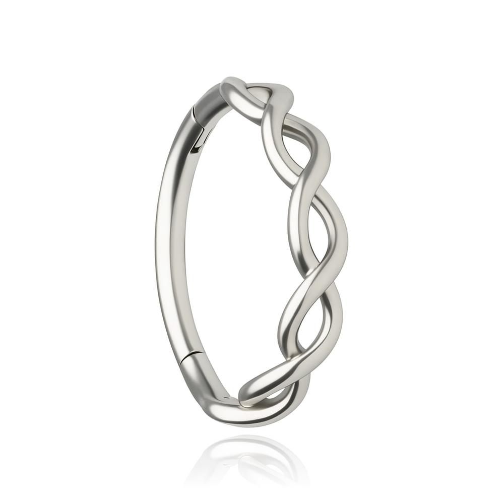 Piercing clicker decorative - silver - K-084