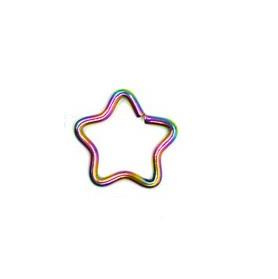 Earring Continuous bifurcated star color - CON-003
