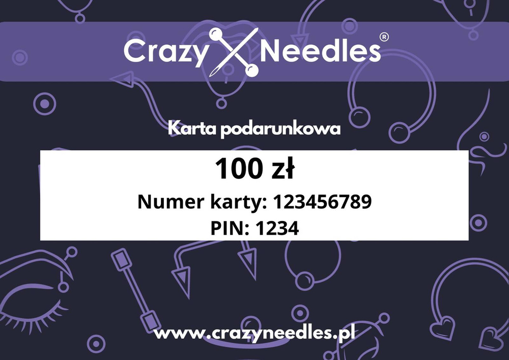 Karta podarunkowa o wartości 100 zł - wirtualna