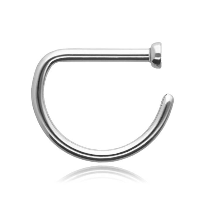 Titanium nose ring - D-RING - TN-002