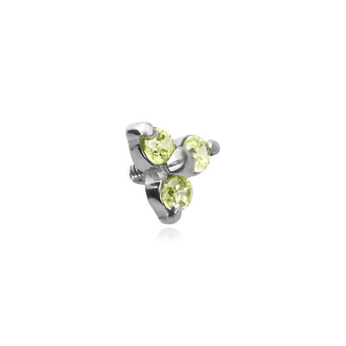 Dermal top with green zircons - NA-008