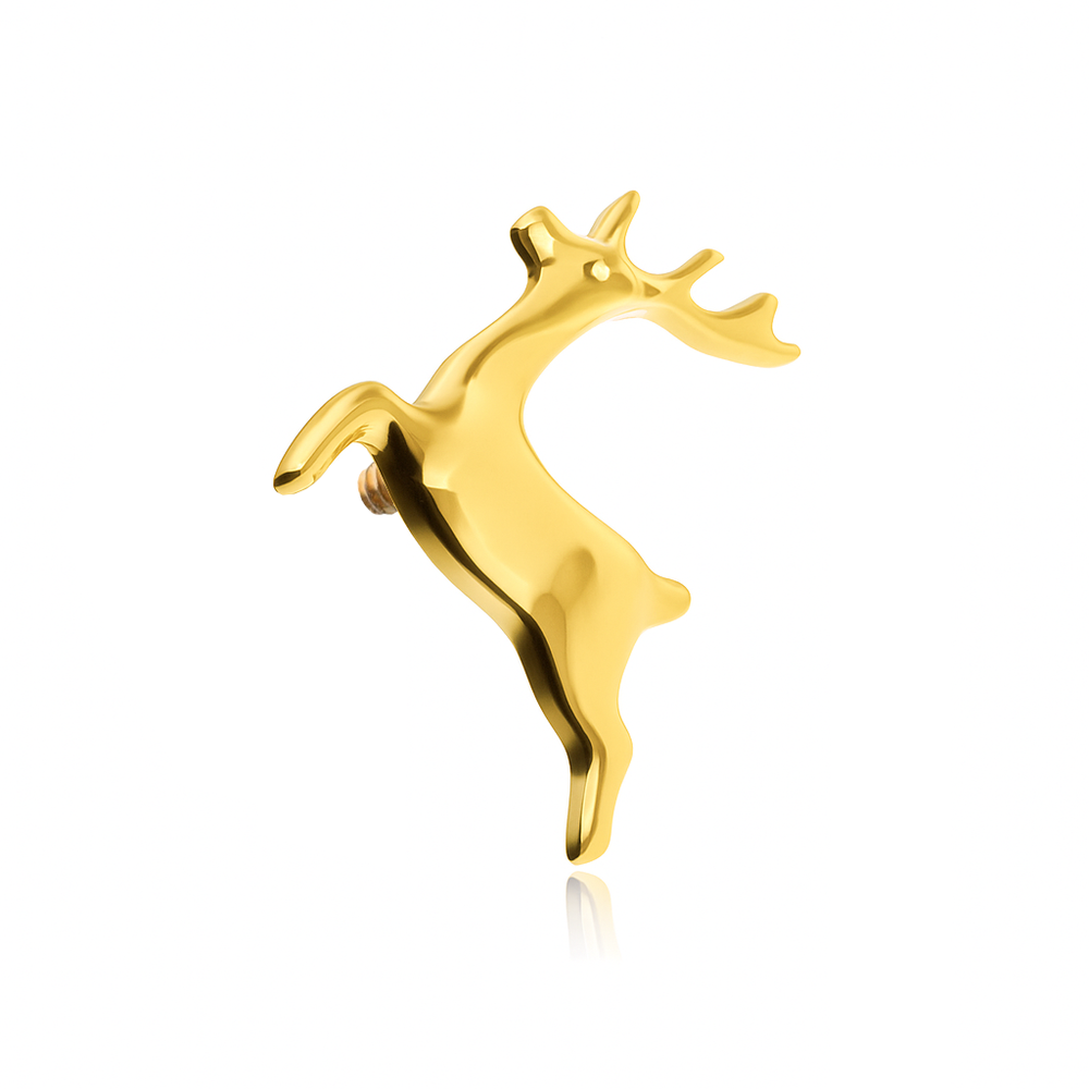 Titanium attachment reindeer - gold - TNA-213