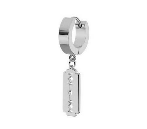 HUGGIE silver razor earring - KH-007