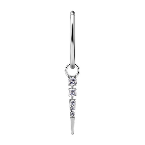 Charms - CoCr NF - silver - PREMIUM ZIRCONIA - D-043