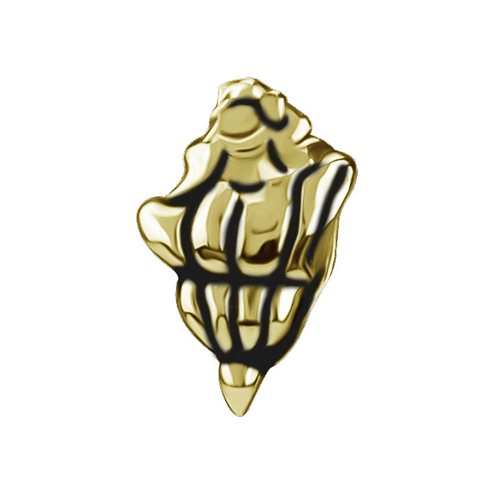 Attachment push in - shell - gold - PI-031