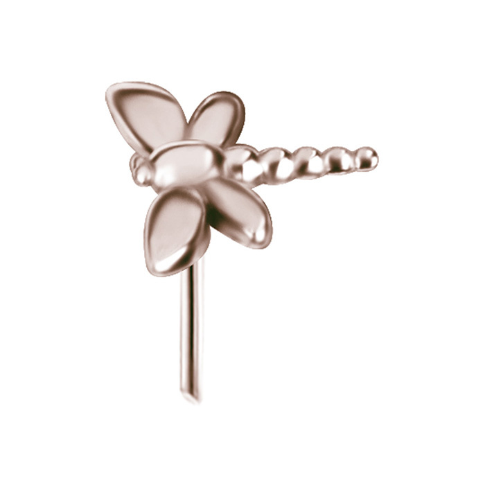 Attachment push in - dragonfly - rose gold - PI-034