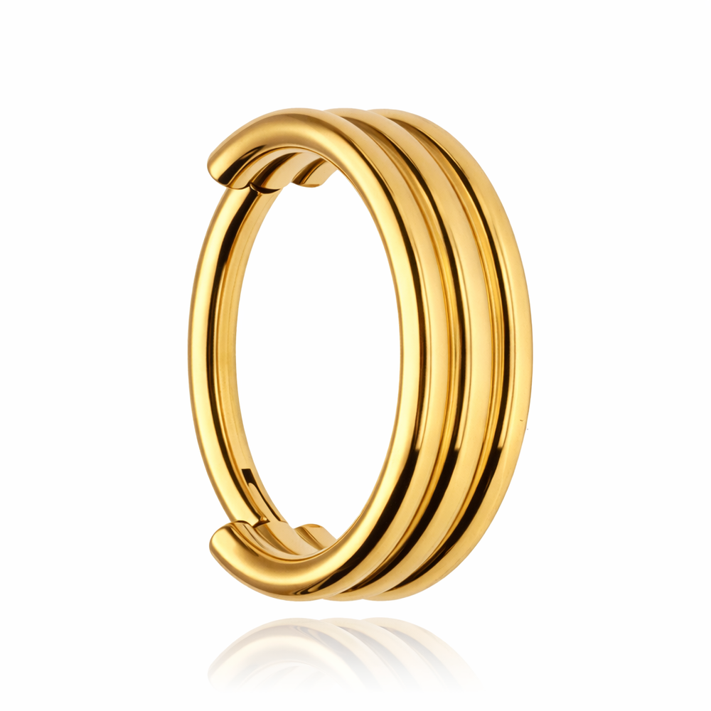 CLICKER titanium decorative circle - gold - TK-034