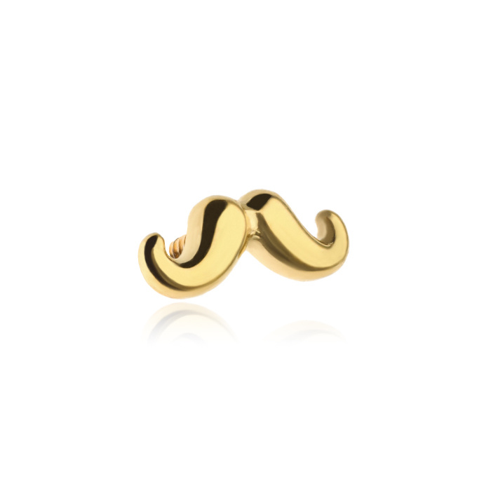 Titanium attachment mustache-gold - TNA-175