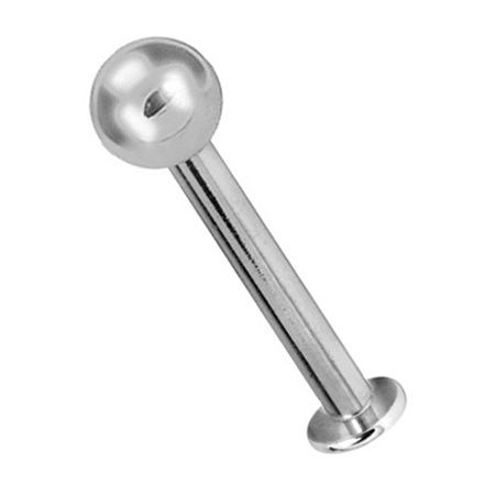 Tytanowy labret z małą podstawą 2,5 mm - TL-005