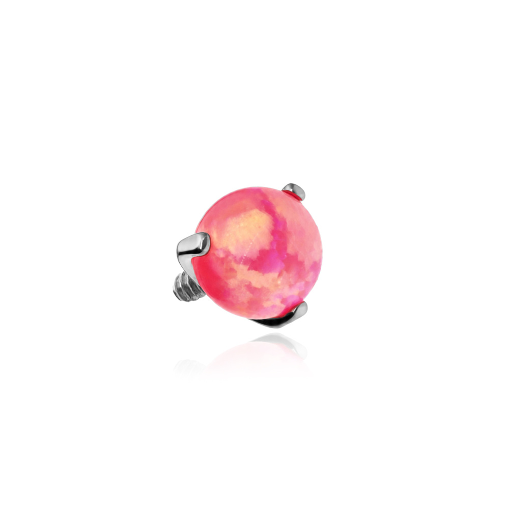 Tytanowa nakrętka opal neonowo różowy - TNA-027