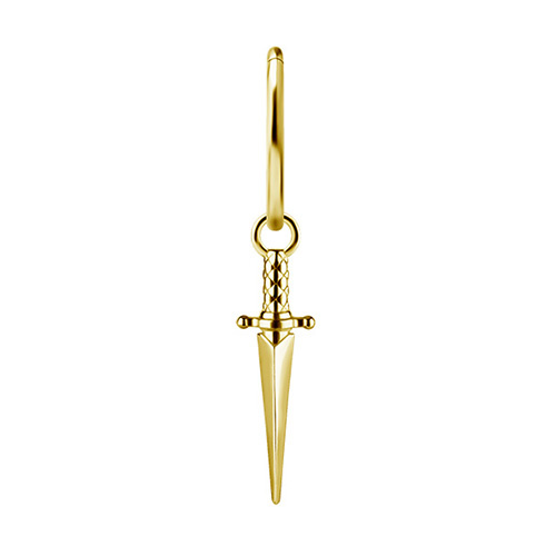 Charms - CoCr NF - dagger - gold - D-067