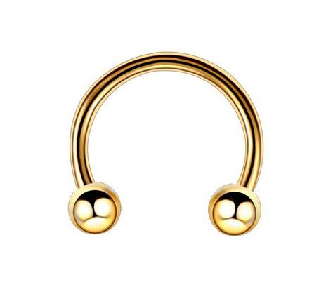 Horseshoe - classic gold - P-001