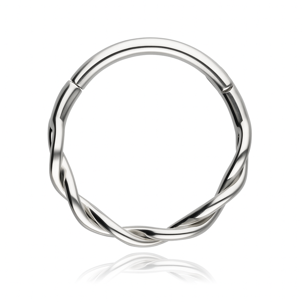 Piercing clicker decorative - silver - K-084