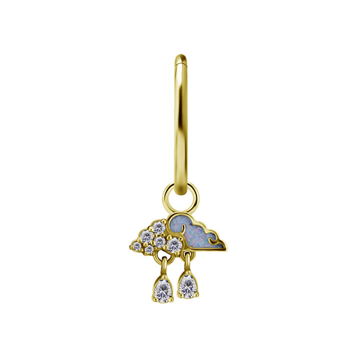 Charms - CoCr NF - rain cloud - gold - D-089