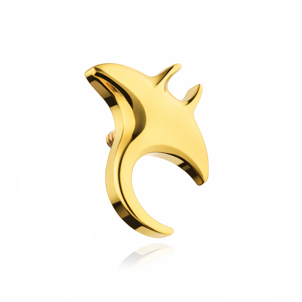 Titanium attachment stingray - gold - TNA-227