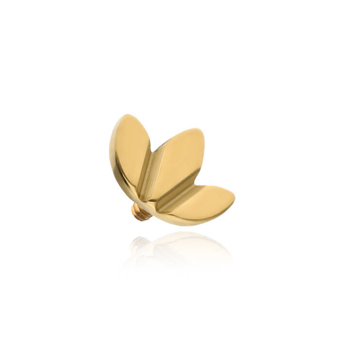 Titanium attachment leaf - gold - TNA-082