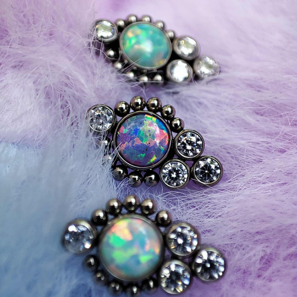 Tytanowa nakrętka - morski OP03 ozdobna - TNA-038