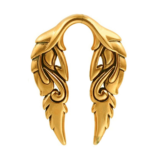 Ciężarek, hanger do ucha - złoty - PT-160