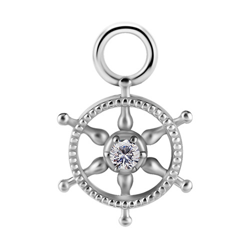 Charms ster CoCr NF  srebrny - PREMIUM ZIRCONIA - D-039