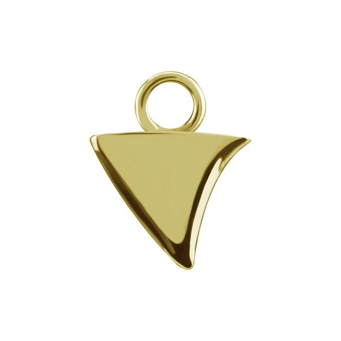Charms - CoCr NF - trójkąt - złoty - D-082