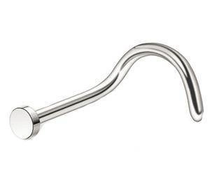 Kolczyk do nosa blaszka srebrny - NS-014