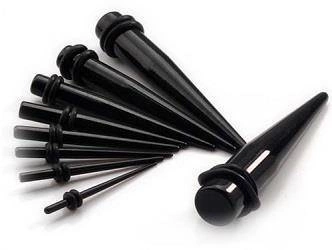 Rozpychacz taper do uszu - komplet 9 sztuk (1,6-10 mm) - RZT01