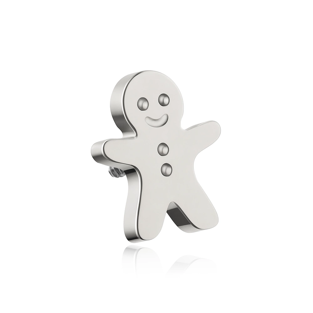 Tytanowa nakrętka pierniczek - srebrny - TNA-034