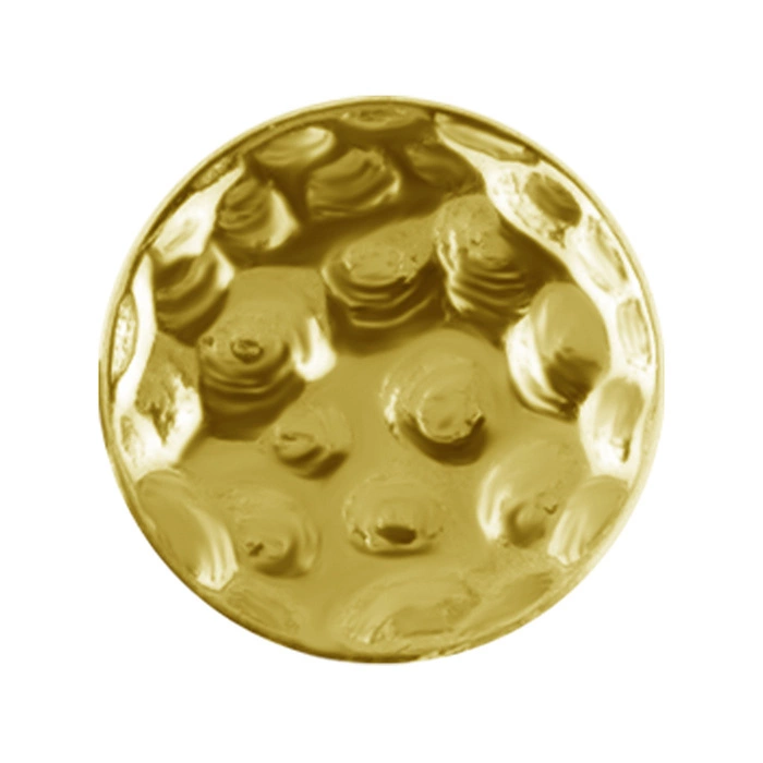Nakrętka złoto 18K okrągła - struktura - GD18K-072