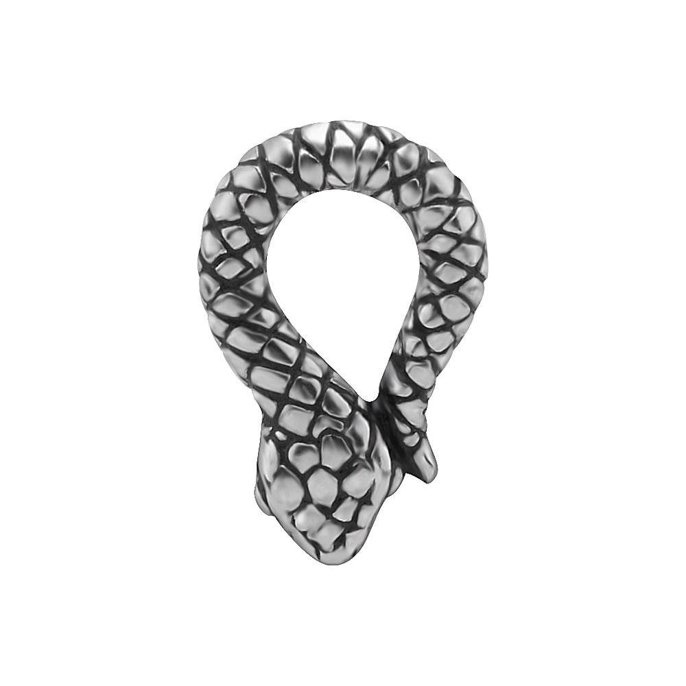 Charms - wąż - srebrny - D-015