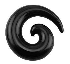 Spirala do uszu - czarna- RS01