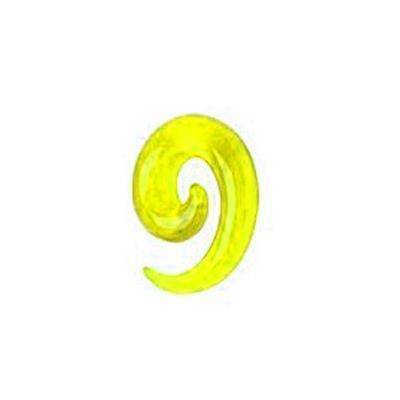 Spirala do uszu przezroczysta żółta - RS42